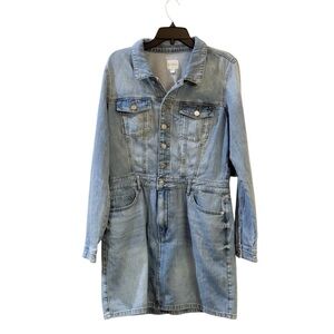 GUESS
Women's Cotton Kenia Button-Front Denim Dress